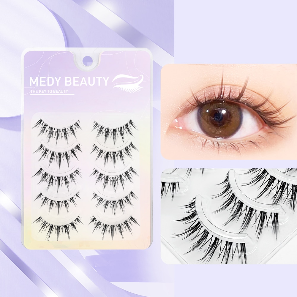 Anime Cosplay Lashes - 3D cils préfabriqués ventilateur A/M forme