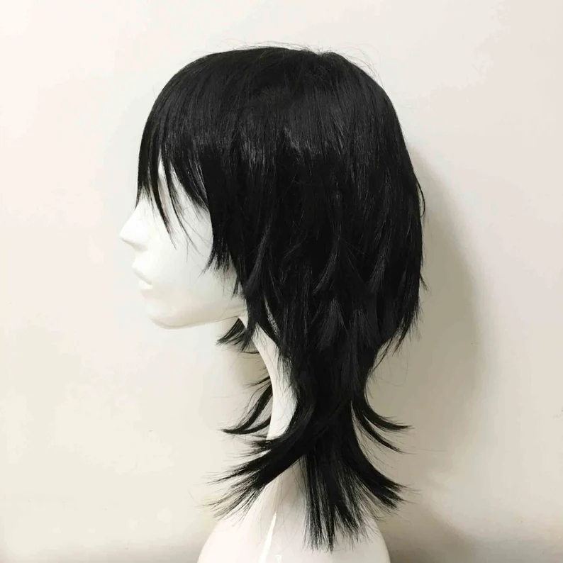 Perruque Emo Noire de Style Mu - Sword Art Online Cape avis et prix
