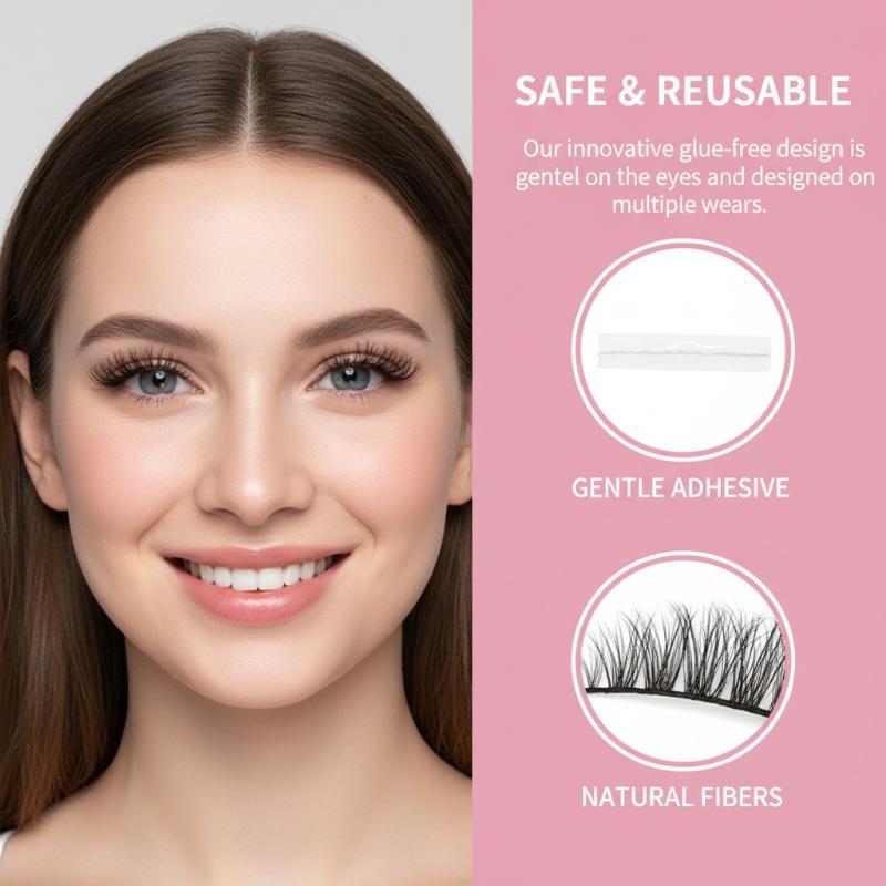 6 rangées de faux cils segment - Anime Cosplay Lashes avis et prix