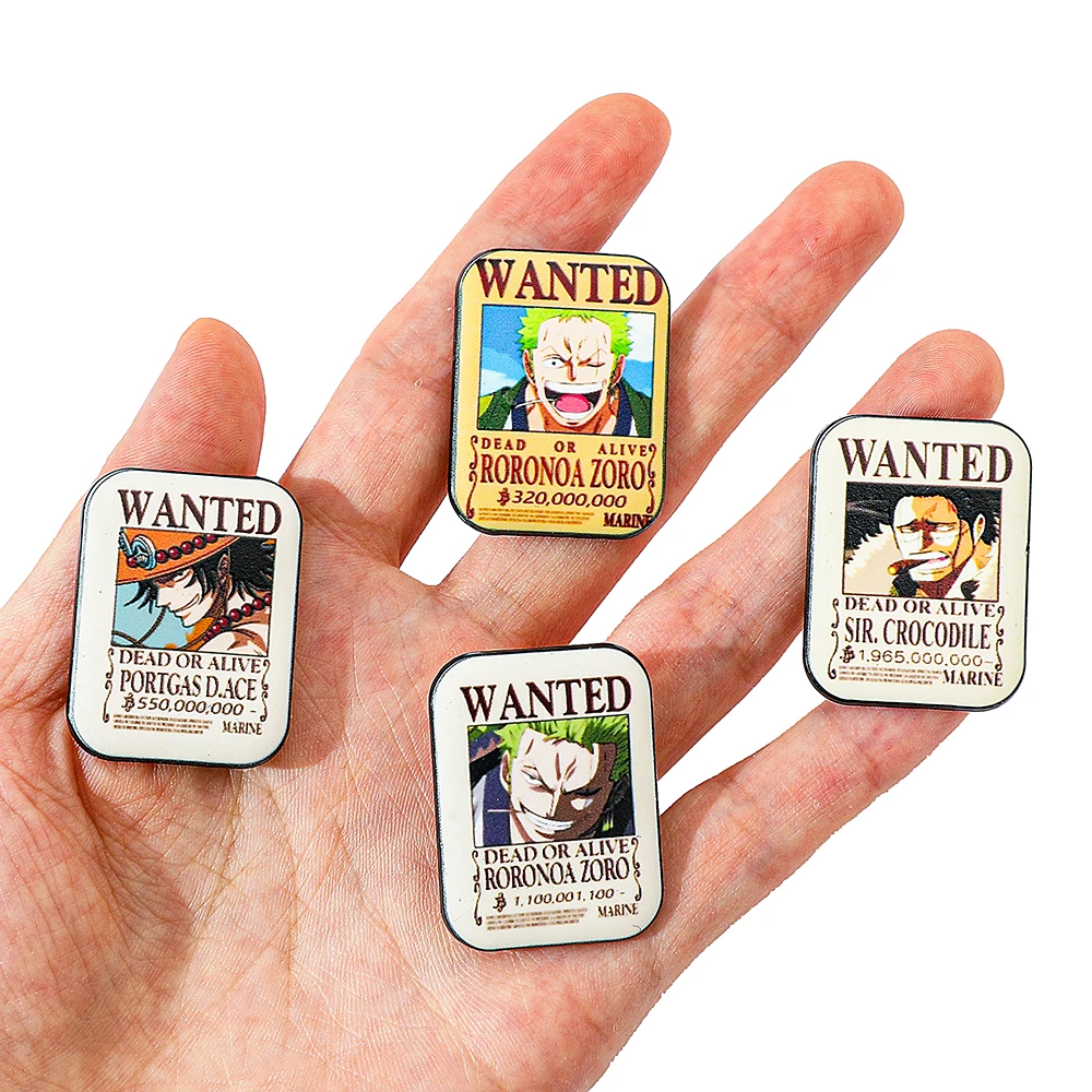 Lot de 4 broches émaillées cré - Anime Cosplay One Piece avis et prix