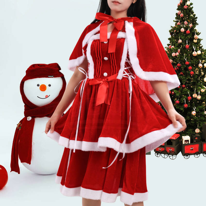 2025 jupe de noël COSPLAY robe - Anime Cosplay Little Girl avis et prix