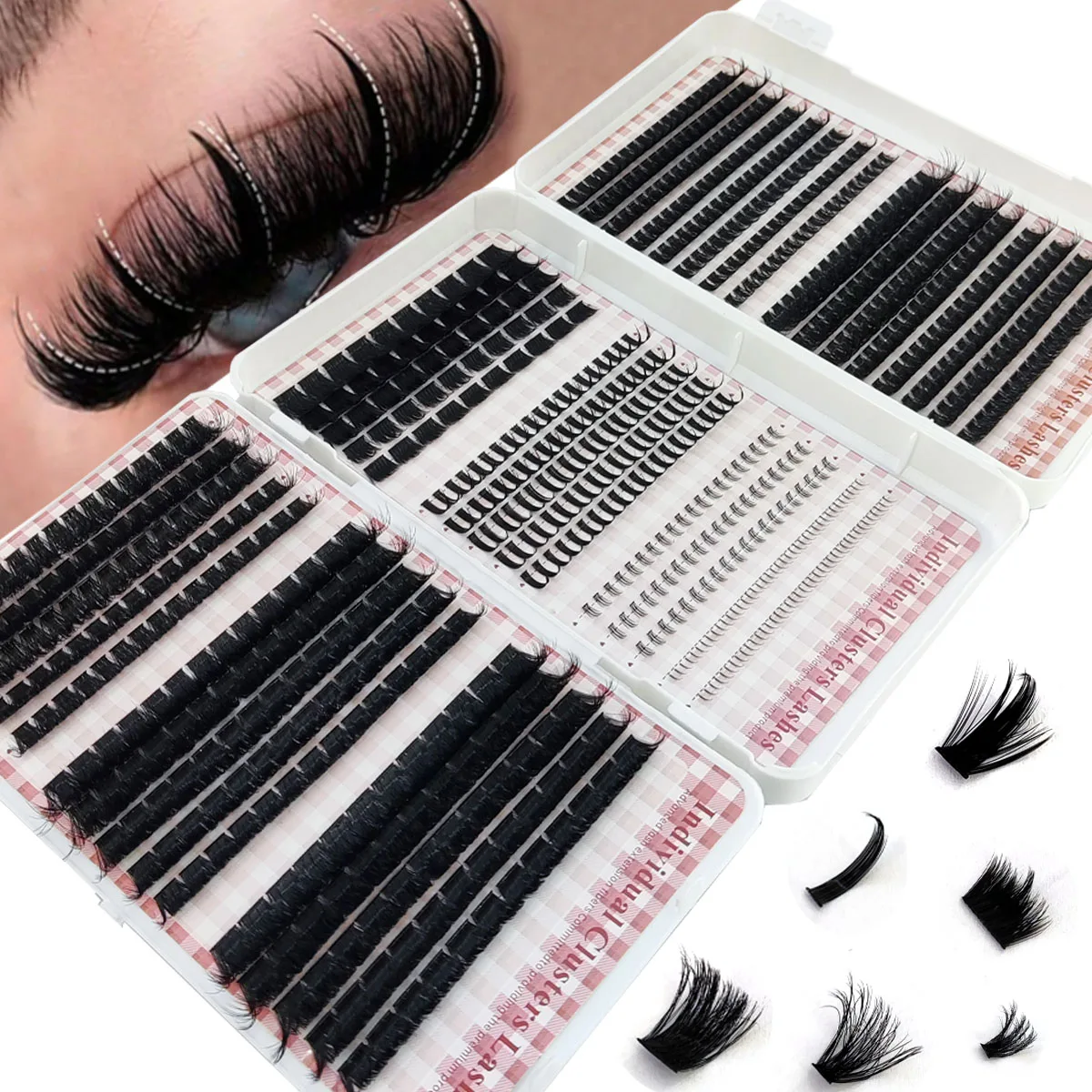 HBZGTLAD 200D-60D Clusters de  - Anime Cosplay Lashes avis et prix