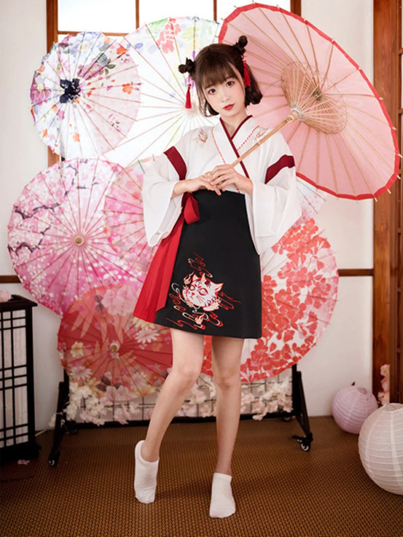 Robe Kimono Japonaise Noire et - Demon Slayer Haori avis et prix