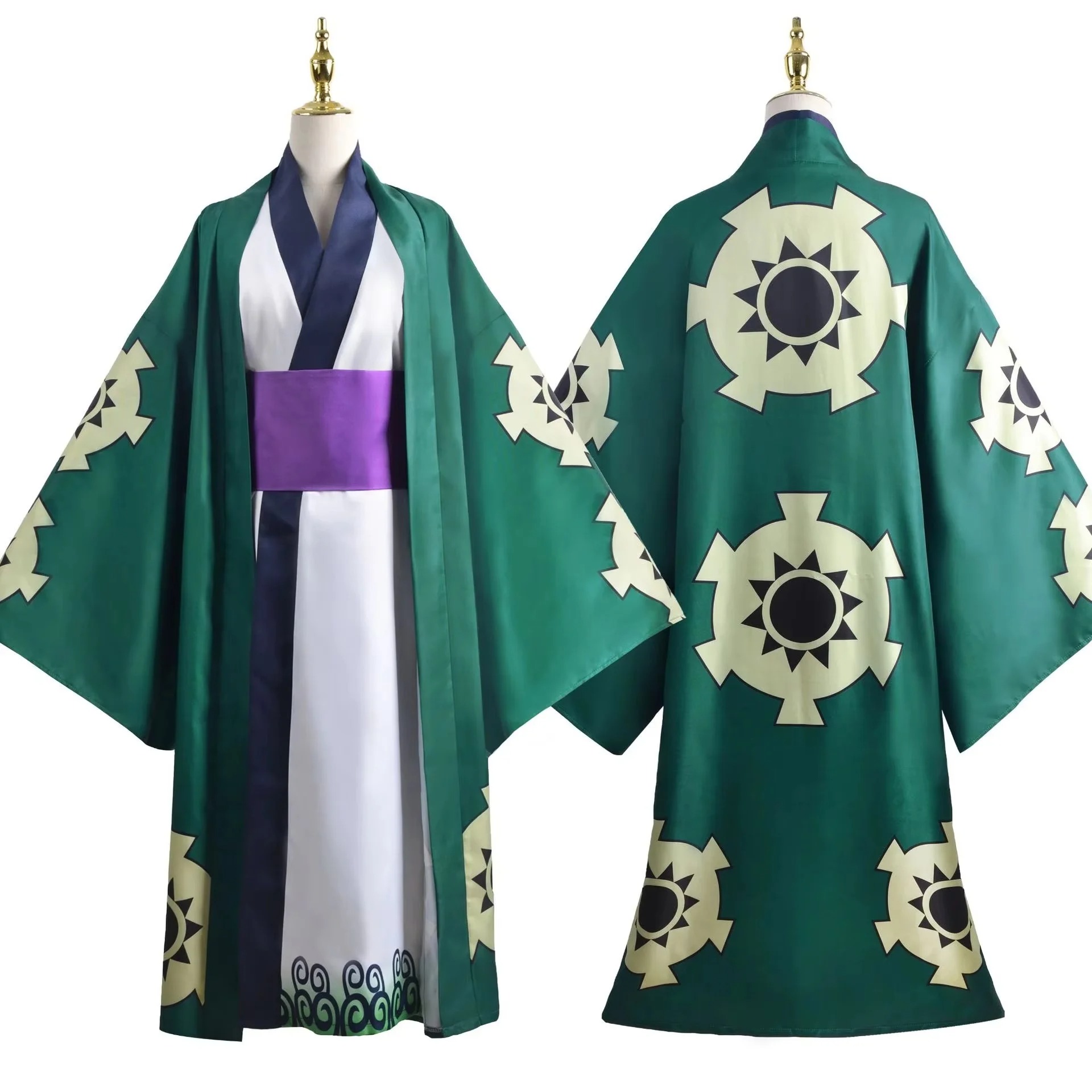 Vert Roronoa Zoro Kimono Cospl - Anime Cosplay One Piece avis et prix