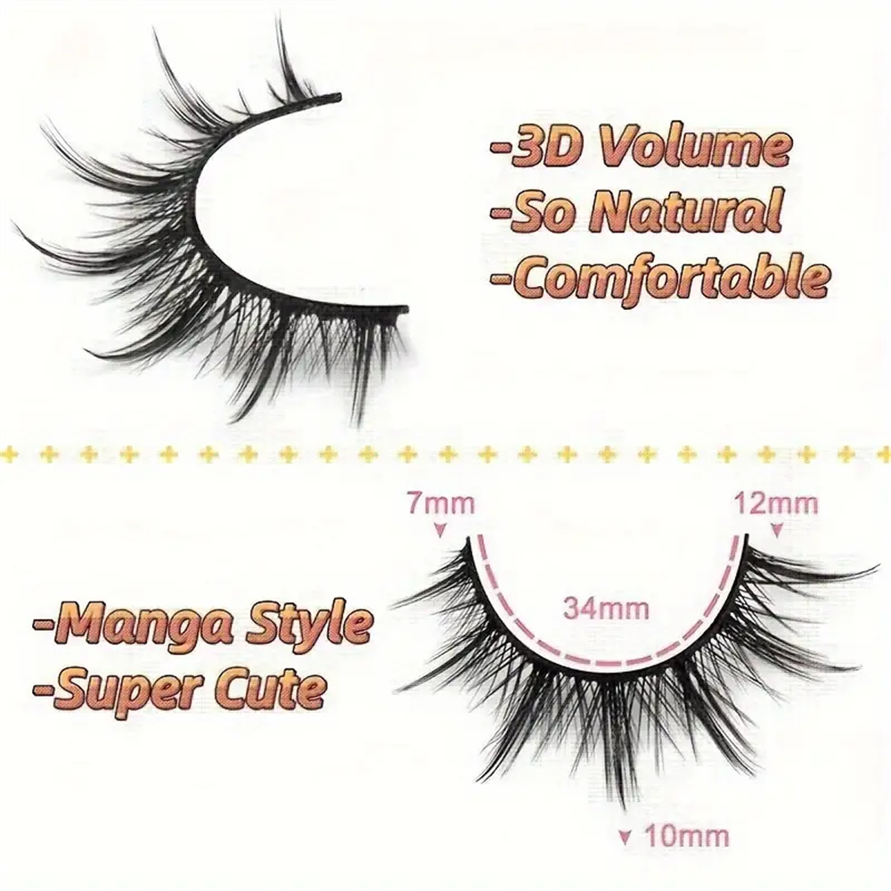 Faux Cils Effet Naturel Anime  - Asian Cosplay Anime avis et prix