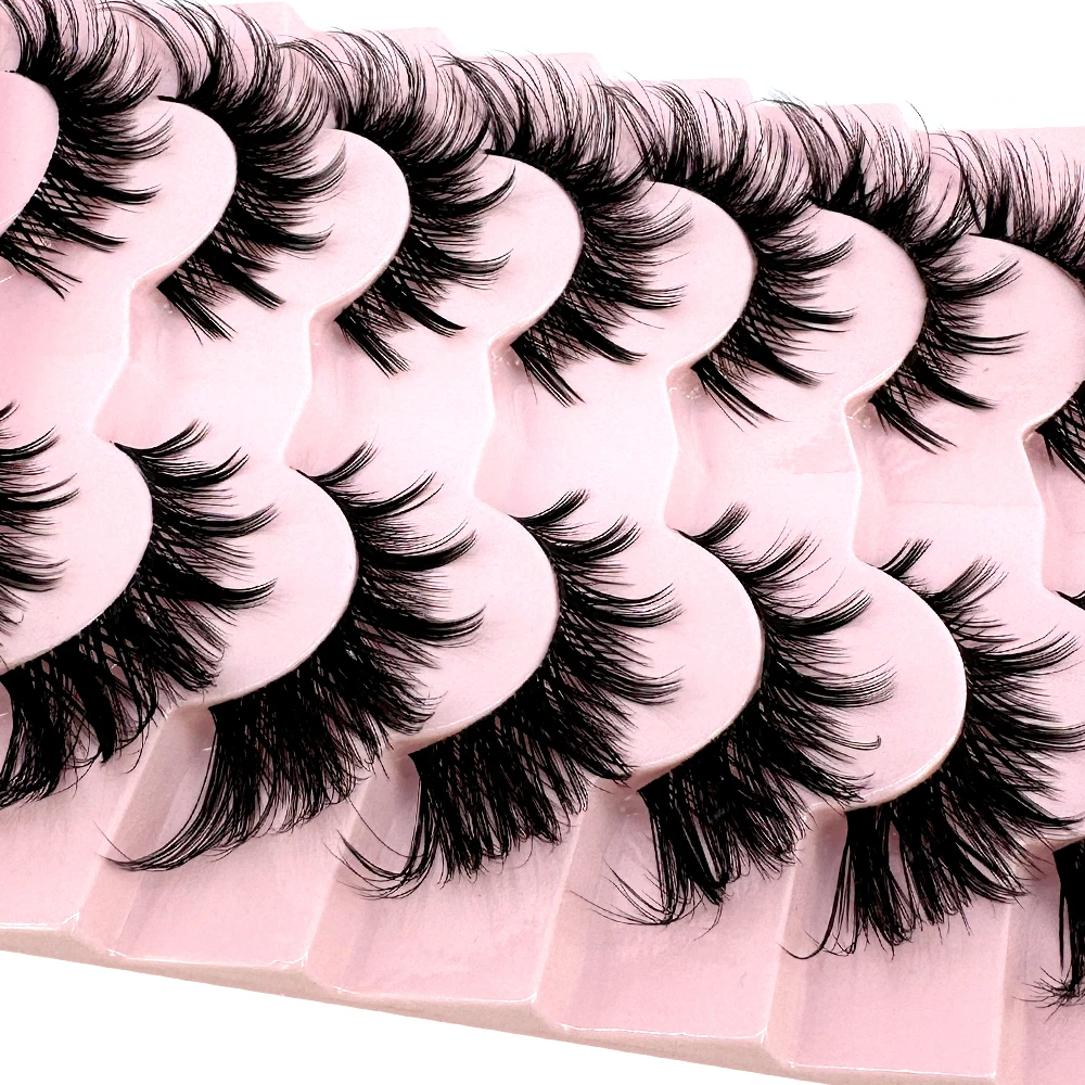 7/8 paires de cils oeil de cha - Anime Cosplay Lashes avis et prix